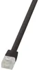 LogiLink CAT 6A SlimLine platte patchkabel, U/UTP, zwart, 1 Productafbeelding-voorbeeld 1