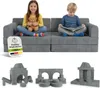 Juskys Kinder Spielsofa Kayo – Cord, modular & pflegeleicht Produktbild-Vorschau 1