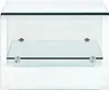 A clear glass coffee table with a lower shelf, presented against a white background. Anteprima dell’immagine prodotto