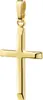 Gold Kreuzanhänger 585 / 14K Echtgold Anhänger für Damen. Produktbild-Vorschau 2