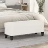 vidaXL Sitzbank Beige 100x35x41 cm Mikrofasergewebe Produktbild-Vorschau 2