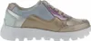 A side view of a multi-colored sneaker on a white background. Produktbild-Vorschau