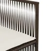 7-tlg. Garten-Essgruppe mit Kissen Braun Poly Rattan Produktbild-Vorschau 9