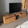 MASSIVMOEBEL24 TV-Board Wildeiche / Zerreiche 220x48x50 Produktbild-Vorschau 5