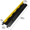 LARS360 2 Stück Gummi Kabelschutz Rampe Protector Produktbild-Vorschau 2