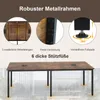 COSTWAY Conferentietafel 240x120 cm, vergadertafel voor Productafbeelding-voorbeeld 6