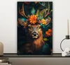 Leinwandbilder 20x30 cm - Tiere, Blumen - Hirsche, Bilder Produktbild-Vorschau 7