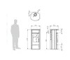 Kaminofen Thermia Cumulus V4L Kalkstein weiß 7 kW mit Produktbild-Vorschau 7