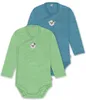 normani 2er Pack  Baby-Body Langarm Wickelbody Produktbild-Vorschau 1