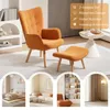 Fauteuil HOMCOM avec repose-pieds, fauteuil à oreilles à Voir les images du produit 6