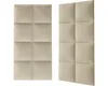 Wandkissen Solid Creme-beige Gewebte-Optik 30 x 30 cm Produktbild-Vorschau 4