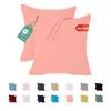 Jersey Kissenbezug 2er Set 40x40 cm 100% Baumwolle Rosa Produktbild-Vorschau 1