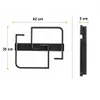 Deckenlampe LED 40W 42 × 34 × 5cm Schwarze Wohnzimmerlampe Produktbild-Vorschau 5