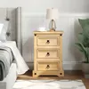 Noční stolek  45x35x64 cm z masivního borovicového dřeva Náhled obrázku produktu 3