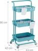 Chariot Relaxdays, 3 étages, chariot polyvalent, loisirs, Voir les images du produit 4