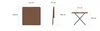 Diagrams showing the dimensions of a folding table from different angles. Anteprima dell’immagine prodotto