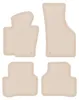 DURBAN Beige Velours-Fußmatten-Set für Volkswagen CC Coupé Produktbild-Vorschau 1