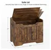 Coffre de rangement - Banc/pouf - 63 cm - Bois - Couvercle Voir les images du produit 6