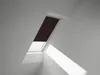 VELUX Verdunkelungsrollo uni dunkelbraun manuell Rahmen Produktbild-Vorschau 1