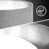 B.K.Licht LED Deckenleuchte Stoff Grau Silber Ø32cm 12W Produktbild-Vorschau 3