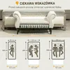 Tapicerowana ławka HOMCOM z aksamitnym pokryciem, ławka z Podgląd zdjęcia produktu 7