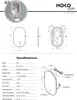 HOKO specchio da bagno LED 45x75 cm specchio da parete Anteprima dell’immagine prodotto 5