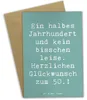 Mr. & Mrs. Panda Grußkarte Spruch 50. Geburtstag - Produktbild-Vorschau 1