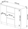 Komoda AKORD K100 Biały mat 101 cm 2 drzwi 3 szuflady 4 Podgląd zdjęcia produktu 5