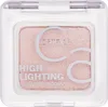 A single eyeshadow compact with a pinkish, shimmery eyeshadow inside, presented in its clear plastic packaging. Produktbild-Vorschau