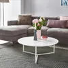Brüxxi Konferenčný stolík Lilly, 80 cm, biela Náhľad obrázku produktu 9
