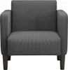 vidaXL Fauteuil avec accoudoirs gris foncé 54 cm Tissu Voir les images du produit 3