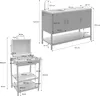 Modulo cucina da esterno con barbecue a carbonella e Anteprima dell’immagine prodotto 10