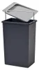 Hailo Inneneimer 1045639 dunkelgrau 10 L 226 x 154 x 340 mm Produktbild-Vorschau 1