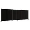 vidaXL schermo pieghevole 6 pezzi nero 520x180 cm tessuto Anteprima dell’immagine prodotto 1