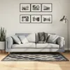 vidaXL Teppich Waschbar Schwarz und Weiß 80x150 cm Produktbild-Vorschau 2