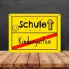 Zur Einschulung Metallschild XL in 21x28 cm mit Spruch Produktbild-Vorschau 4