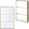 Two shoe cabinets are shown against a white background. One is shown from the front, and the other is shown at an angle. Anteprima dell’immagine prodotto