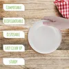 RyanPack Zuckerrohr Bagasse Teller 15.5 cm Weiß – Einweg Produktbild-Vorschau 6