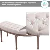 HOMCOM Canapé rembourré Lounge pouf vintage rétro avec Voir les images du produit 9