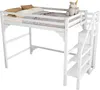 Hochbett mit Stufen und Kleiderschrank, Platzsparend mit Produktbild-Vorschau 16
