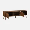 sweeek - TV-Möbel mit Nussbaumdekor, 2 Türen, 160 cm - Produktbild-Vorschau 2