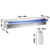 VEVOR Sprchová fontána LED 23,6" x 4,5" x 3,1" bazénová Náhľad obrázku produktu 8