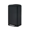 A black pedal trash can is shown against a white background. Produktbild-Vorschau