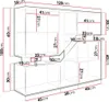 A diagram showing the dimensions of a modular furniture unit, likely a sideboard or cabinet. Produktbild-Vorschau