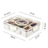 Geteilte Servierschale mit Griff, 8 Fächer Snack-Box Produktbild-Vorschau 11