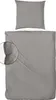 Primera Flanell Bettwäsche 155x220  stonewashed granit uni Produktbild-Vorschau 3