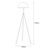 A line drawing of a floor lamp with tripod legs, with dimensions indicated. Produktbild-Vorschau