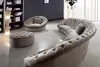 Design Rund Sofa Couch Runde Couchen Sofas Polster Ecksofa Produktbild-Vorschau 2
