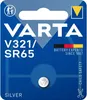 A Varta V321/SR65 silver battery in its retail packaging. Produktbild-Vorschau