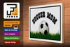 Holzschild Soccer Mom Fußball Mutter, 40x30 cm, Produktbild-Vorschau 3